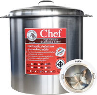 zebra BRAND 87117 ZEBRA STAINLS STEEL POT (36CM)